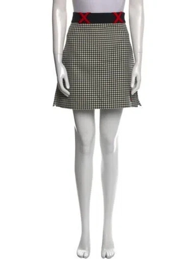 Pre-owned Miu Miu 2019 Mini Skirt In Black