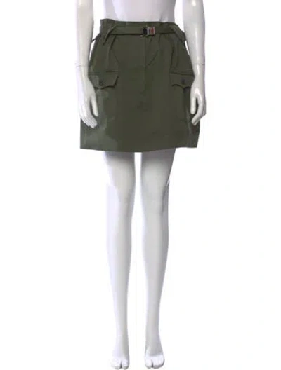 Pre-owned Miu Miu 2019 Mini Skirt In Green