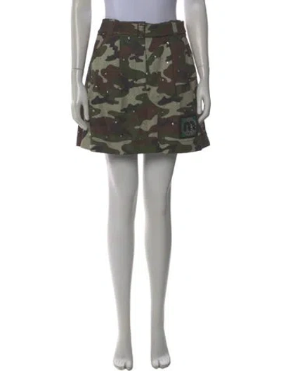 Pre-owned Miu Miu 2019 Mini Skirt In Green