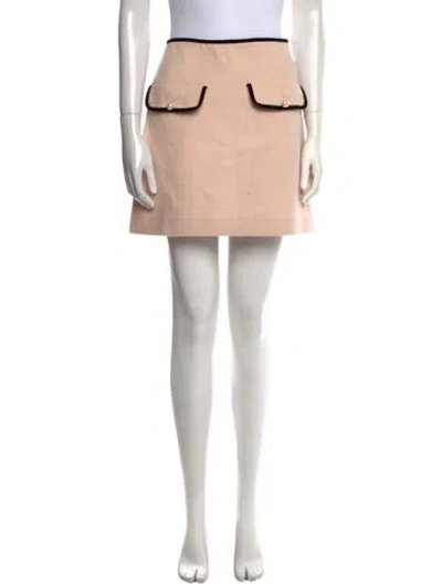 Pre-owned Miu Miu 2019 Mini Skirt In Neutral
