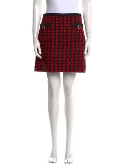 Pre-owned Miu Miu 2019 Mini Skirt In Red