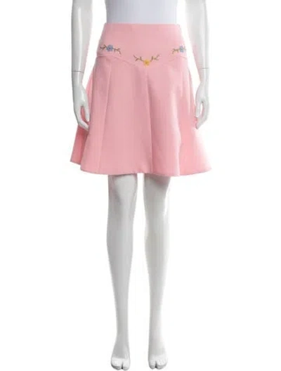 Pre-owned Miu Miu 2019 Mini Skirt In Red