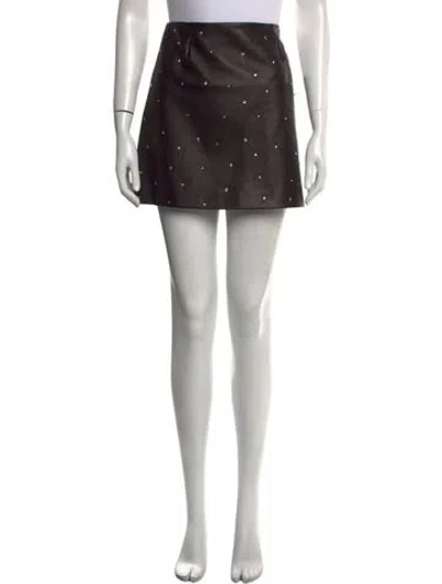 Pre-owned Miu Miu 2019 Mini Skirt W/ Tags In Black