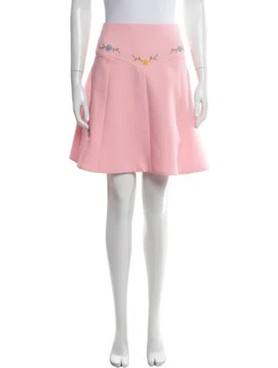 Pre-owned Miu Miu 2019 Mini Skirt W/ Tags In Red