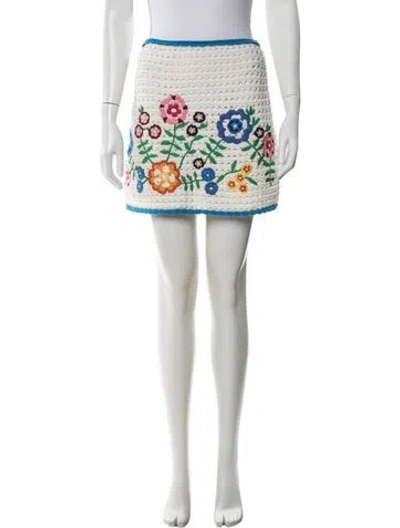 Pre-owned Miu Miu 2019 Mini Skirt In White