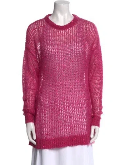 Pre-owned Miu Miu 2019 Mohair Sweater In Pink