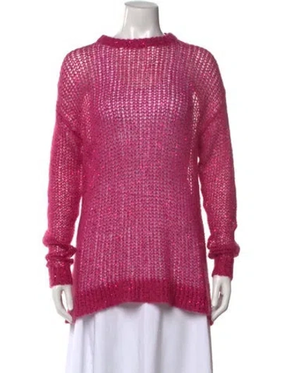 Pre-owned Miu Miu 2019 Mohair Sweater In Pink