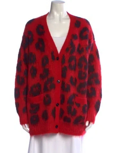 Pre-owned Miu Miu 2019 Mohair Sweater In Red