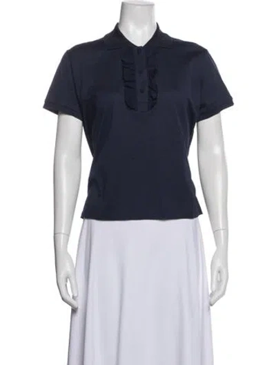 Pre-owned Miu Miu 2019 Short Sleeve Polo In Blue