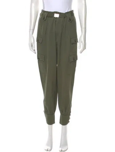 Pre-owned Miu Miu 2019 Skinny Leg Pants In Green