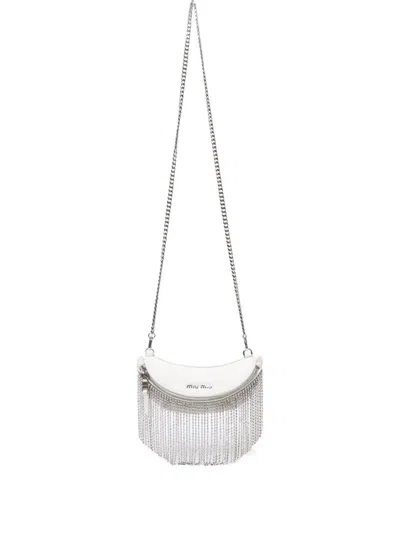Pre-owned Miu Miu 2019 Starling Crossbody Bag In White