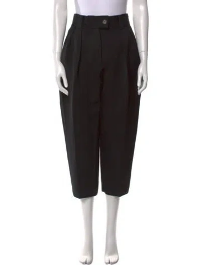 Pre-owned Miu Miu 2019 Straight Leg Pants In Black