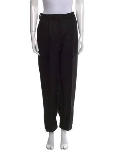 Pre-owned Miu Miu 2019 Straight Leg Pants In Black