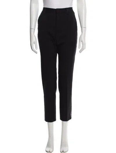 Pre-owned Miu Miu 2019 Straight Leg Pants In Black