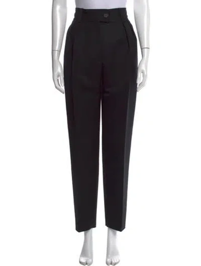 Pre-owned Miu Miu 2019 Straight Leg Pants In Black
