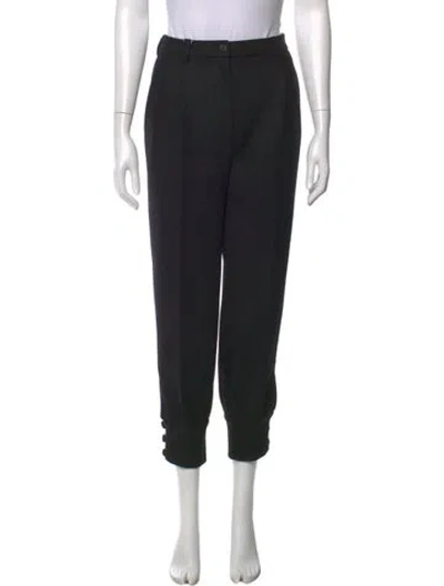 Pre-owned Miu Miu 2019 Straight Leg Pants In Black