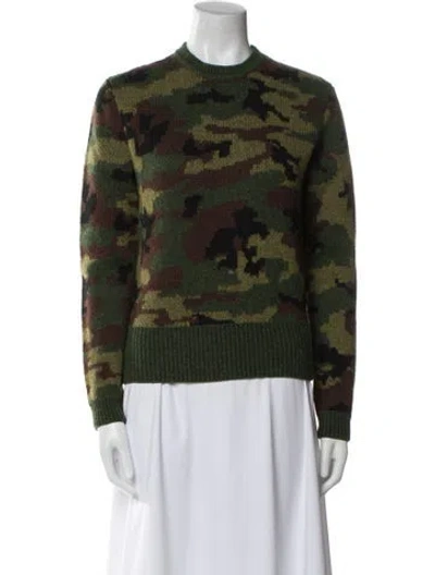 Pre-owned Miu Miu 2019 Virgin Wool Sweater In Green