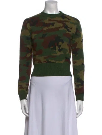 Pre-owned Miu Miu 2019 Virgin Wool Sweater In Green
