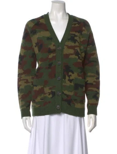 Pre-owned Miu Miu 2019 Virgin Wool Sweater In Green