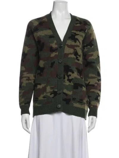 Pre-owned Miu Miu 2019 Virgin Wool Sweater In Green
