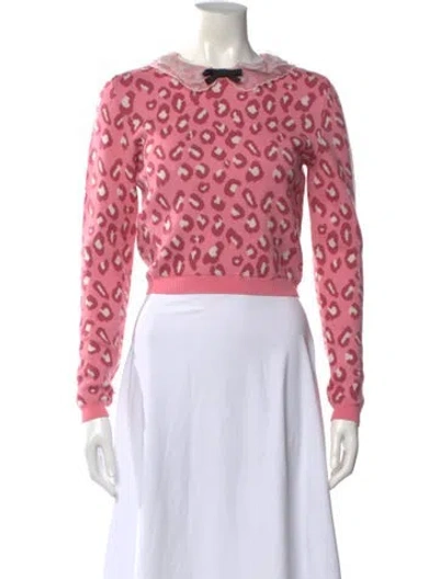 Pre-owned Miu Miu 2019 Virgin Wool Sweater In Pink