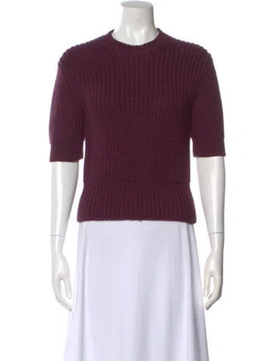 Pre-owned Miu Miu 2019 Virgin Wool Sweater In Purple