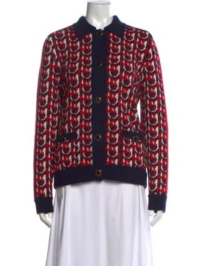 Pre-owned Miu Miu 2019 Virgin Wool Sweater In Red