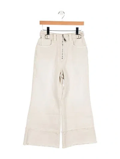 Pre-owned Miu Miu 2019 Wide Leg Jeans In Gray