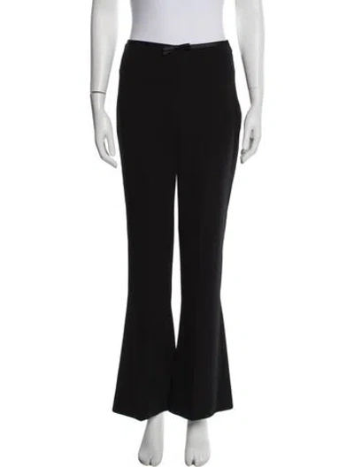 Pre-owned Miu Miu 2019 Wide Leg Pants In Black