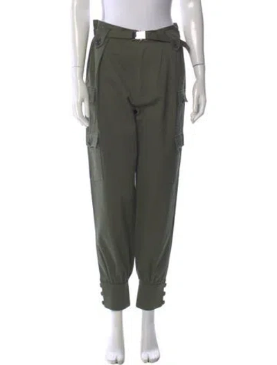 Pre-owned Miu Miu 2019 Wide Leg Pants In Green