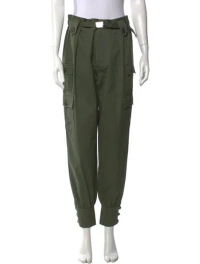 Pre-owned Miu Miu 2019 Wide Leg Pants In Green