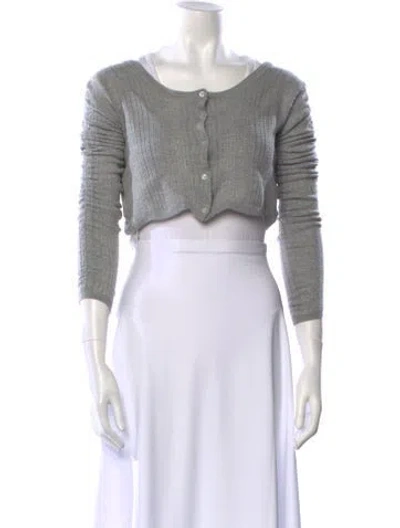Pre-owned Miu Miu 2020 Cashmere Sweater In Gray