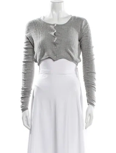 Pre-owned Miu Miu 2020 Cashmere Sweater In Gray