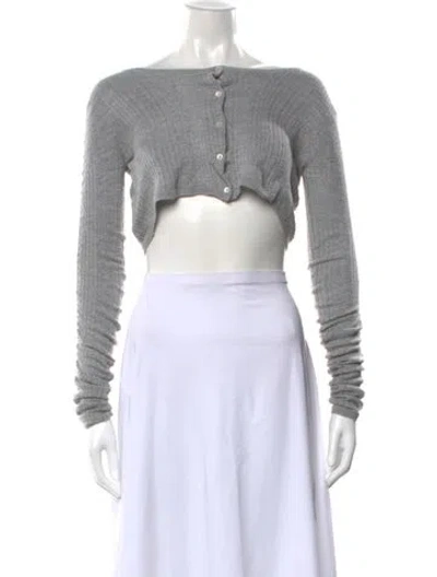 Pre-owned Miu Miu 2020 Cashmere Sweater In Gray
