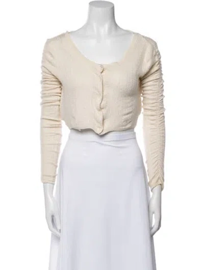 Pre-owned Miu Miu 2020 Cashmere Sweater In White
