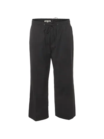 Pre-owned Miu Miu 2020 Drawstring Trousers In Grey
