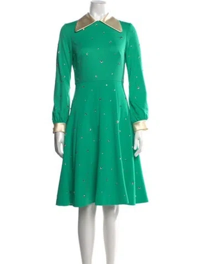 Pre-owned Miu Miu 2020 Knee-length Dress In Green