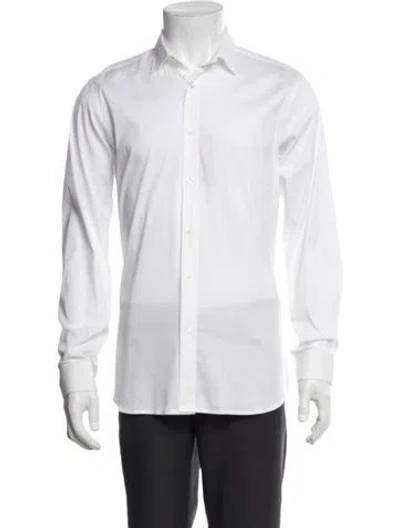 Pre-owned Miu Miu 2020 Long Sleeve Dress Shirt In White