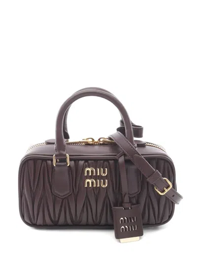 Pre-owned Miu Miu 2020's Matelassé Handbag In Red