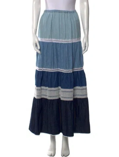 Pre-owned Miu Miu 2020 Midi Length Skirt In Blue