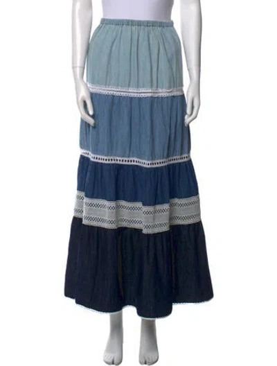 Pre-owned Miu Miu 2020 Midi Length Skirt In Blue