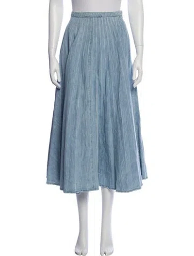 Pre-owned Miu Miu 2020 Midi Length Skirt In Blue