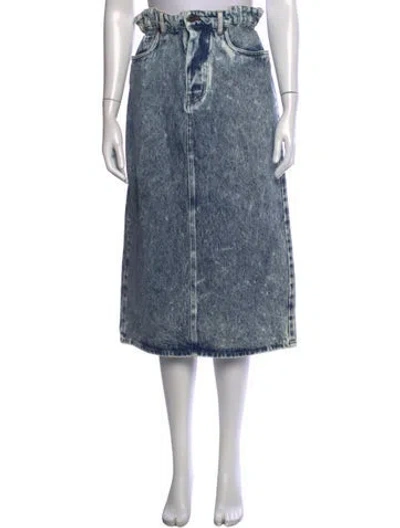 Pre-owned Miu Miu 2020 Midi Length Skirt In Blue