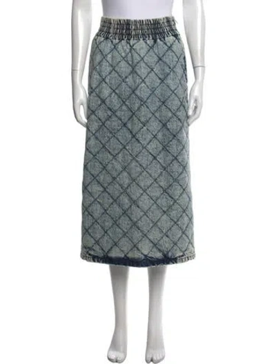 Pre-owned Miu Miu 2020 Midi Length Skirt In Blue