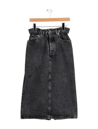 Pre-owned Miu Miu 2020 Midi Length Skirt In Gray