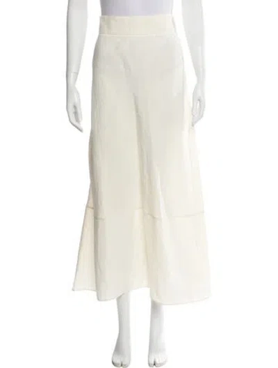 Pre-owned Miu Miu 2020 Midi Length Skirt In Neutral