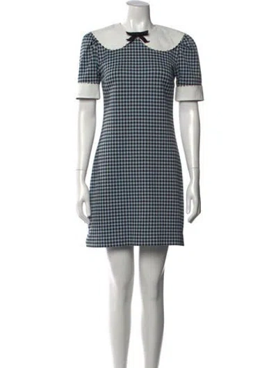 Pre-owned Miu Miu 2020 Mini Dress In Blue