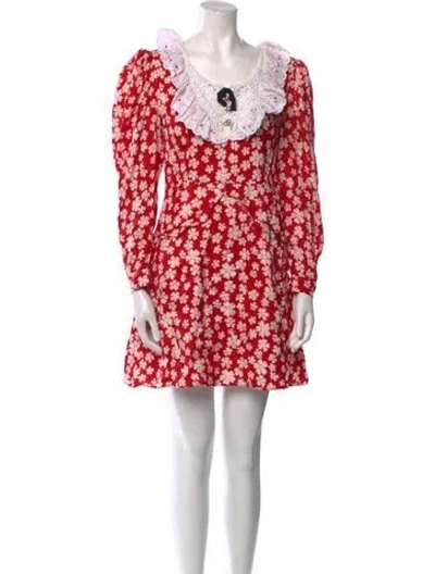 Pre-owned Miu Miu 2020 Mini Dress In Red