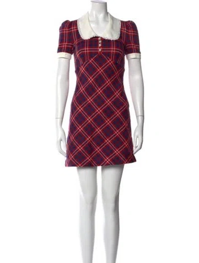 Pre-owned Miu Miu 2020 Mini Dress In Red
