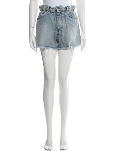 Pre-owned Miu Miu 2020 Mini Shorts W/ Tags In Blue